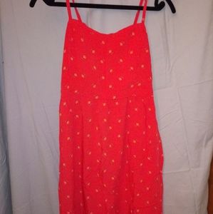 Old Navy Coral Floral Dress